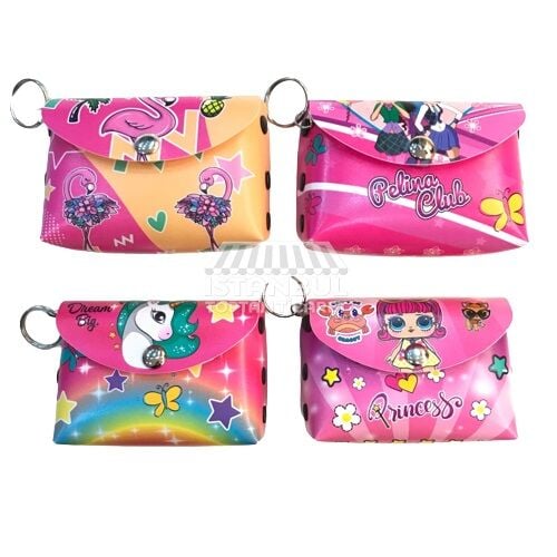 Toptan Düğmeli Karışık Model Cüzdan