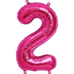 Toptan 16'' Pembe 2 Folyo Balon