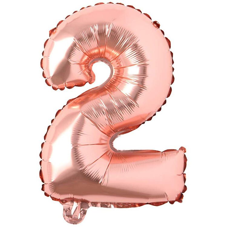 Toptan 16'' Bronz 2 Folyo Balon