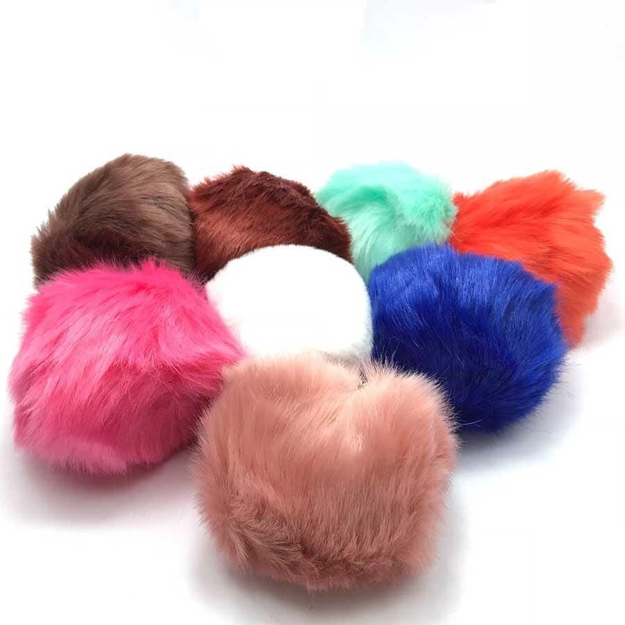 Toptan Renkli Tüylü Anahtarlık