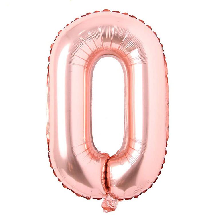 Toptan 16'' Bronz 0 Folyo Balon
