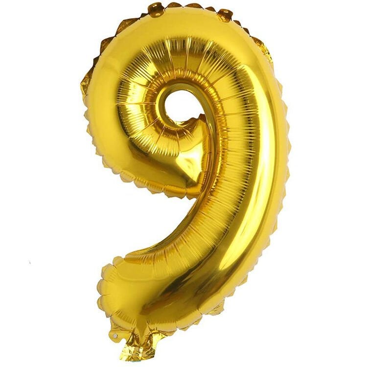 Toptan 16'' Gold 9 Folyo Balon