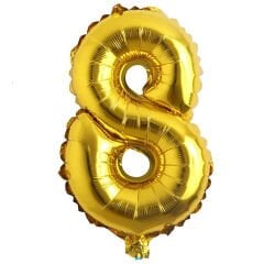 Toptan 16'' Gold 8 Folyo Balon