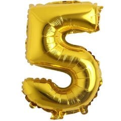 Toptan 16'' Gold 5 Folyo Balon