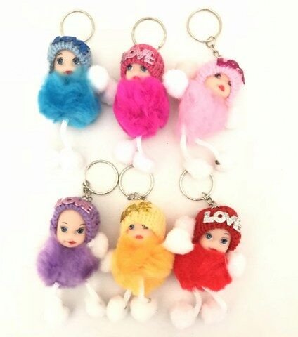 Toptan Bebek Şeklinde Peluş Anahtarlık