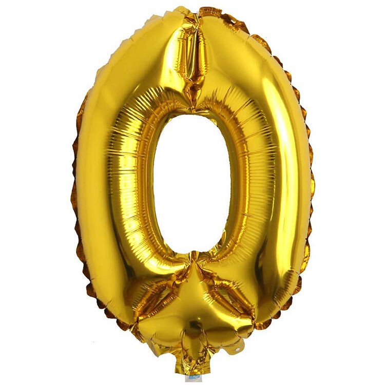 Toptan 16'' Gold 0 Folyo Balon