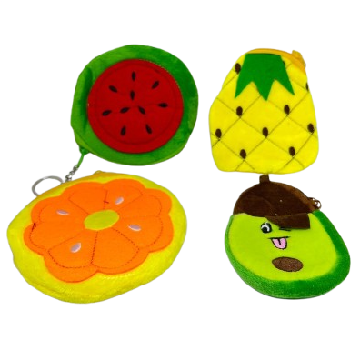 Toptan Meyve Model Peluş Anahtarlık Cüzdan
