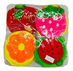 Toptan Meyve Model Peluş Anahtarlık Cüzdan