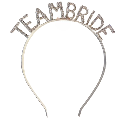 Toptan Taşlı Lüks Taç Team Bride Model Gümüş