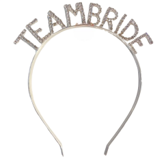 Toptan Taşlı Lüks Taç Team Bride Model Gümüş