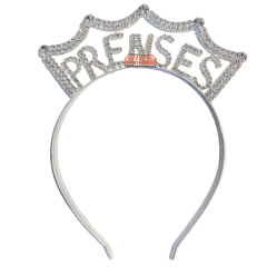 Toptan Taşlı Lüks Taç Prenses Model Gümüş