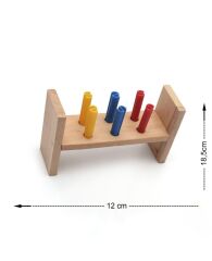 TOPTAN 6'lı Tak - Çak Montessori Oyunu