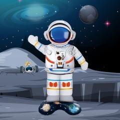Toptan Ayaklı Astronot Folyo Balon