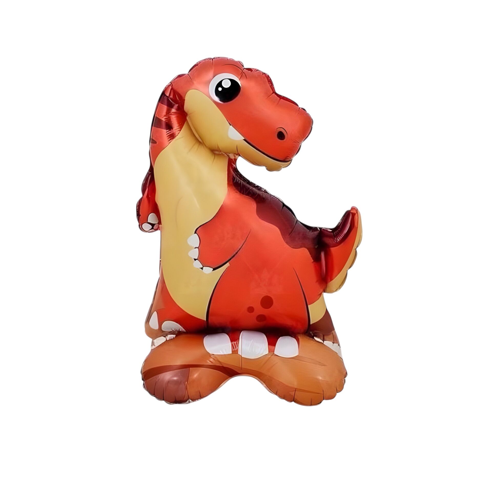 Toptan Ayaklı Kırmızı Dinozor Folyo Balon