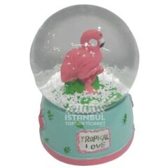 Toptan Flamingo Model Kar Küresi 7 cm
