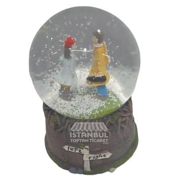 Toptan Kış Masalı Model Kar Küresi 10 cm