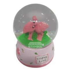 Toptan Flamingo Model Kar Küresi 10 cm