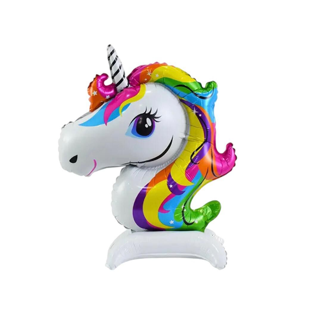 Toptan Ayaklı Unicorn Folyo Balon