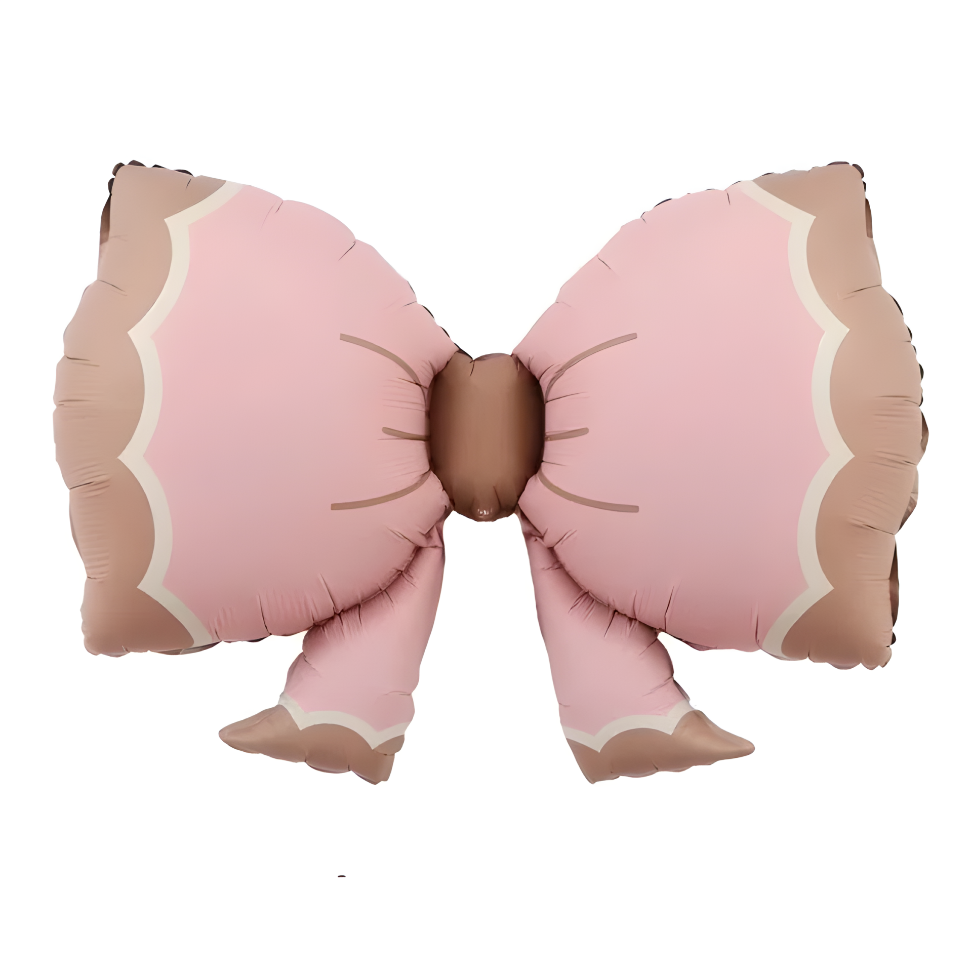 Toptan Retro Pembe Bowtie Folyo Balon