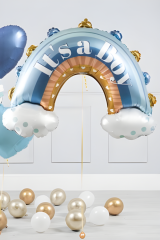 Toptan ''IT'S A BOY'' Gökkuşağı Folyo Balon