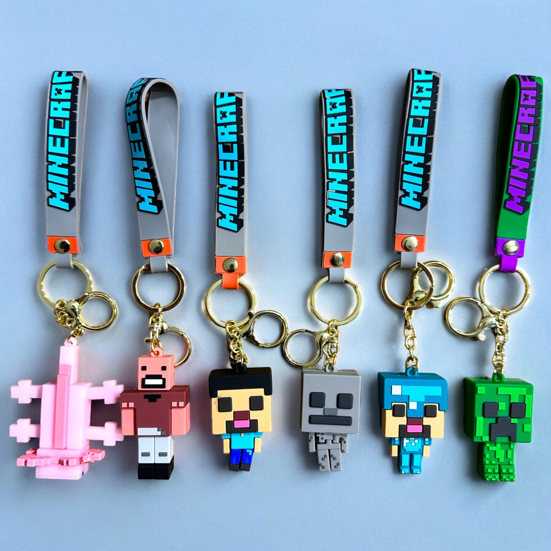 Toptan Minecraft Temalı Büyük Boy Anahtarlık