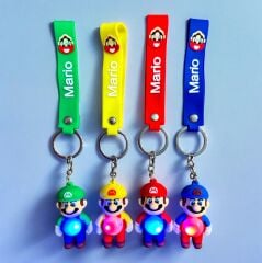 Toptan Işıklı Mario Temalı Anahtarlık