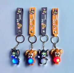 Toptan Işıklı Tom ve Jerry Temalı Anahtarlık