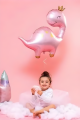 Toptan Pembe Dinazor Folyo Balon