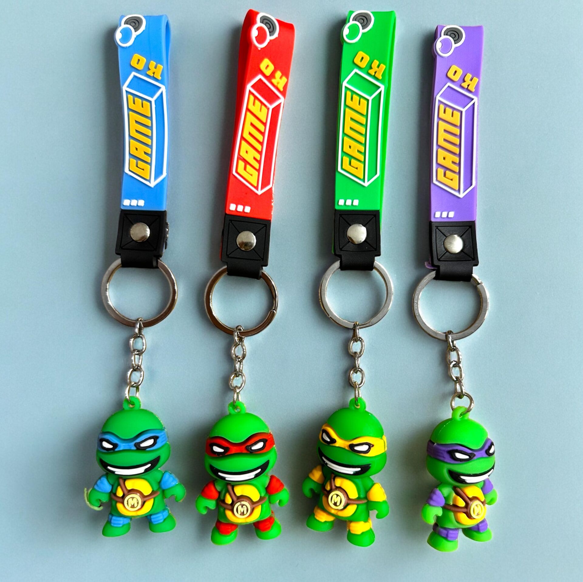 Toptan Ninja Kaplumbağa Temalı Anahtarlık