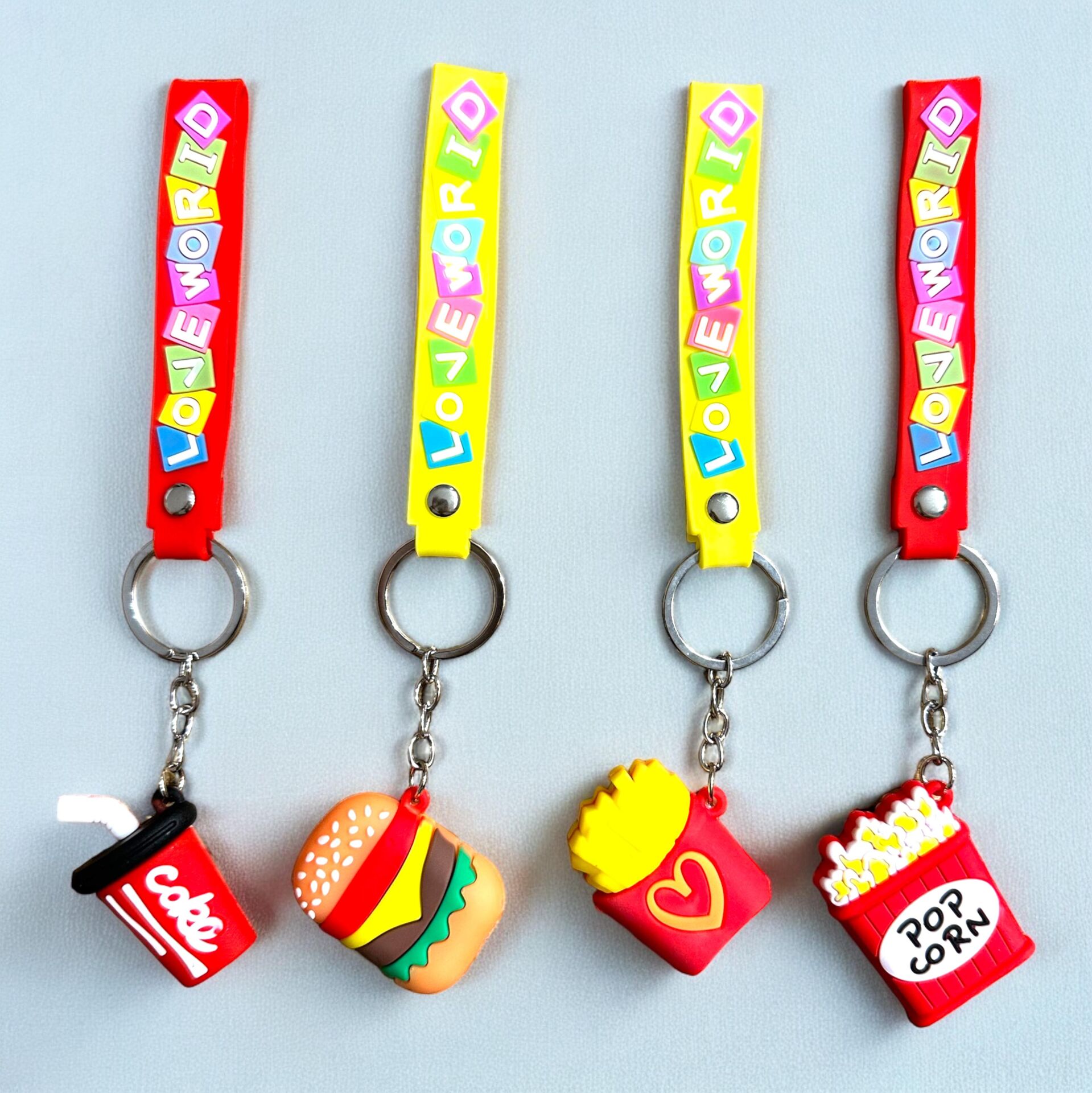 Toptan Fast Food Temalı Anahtarlık