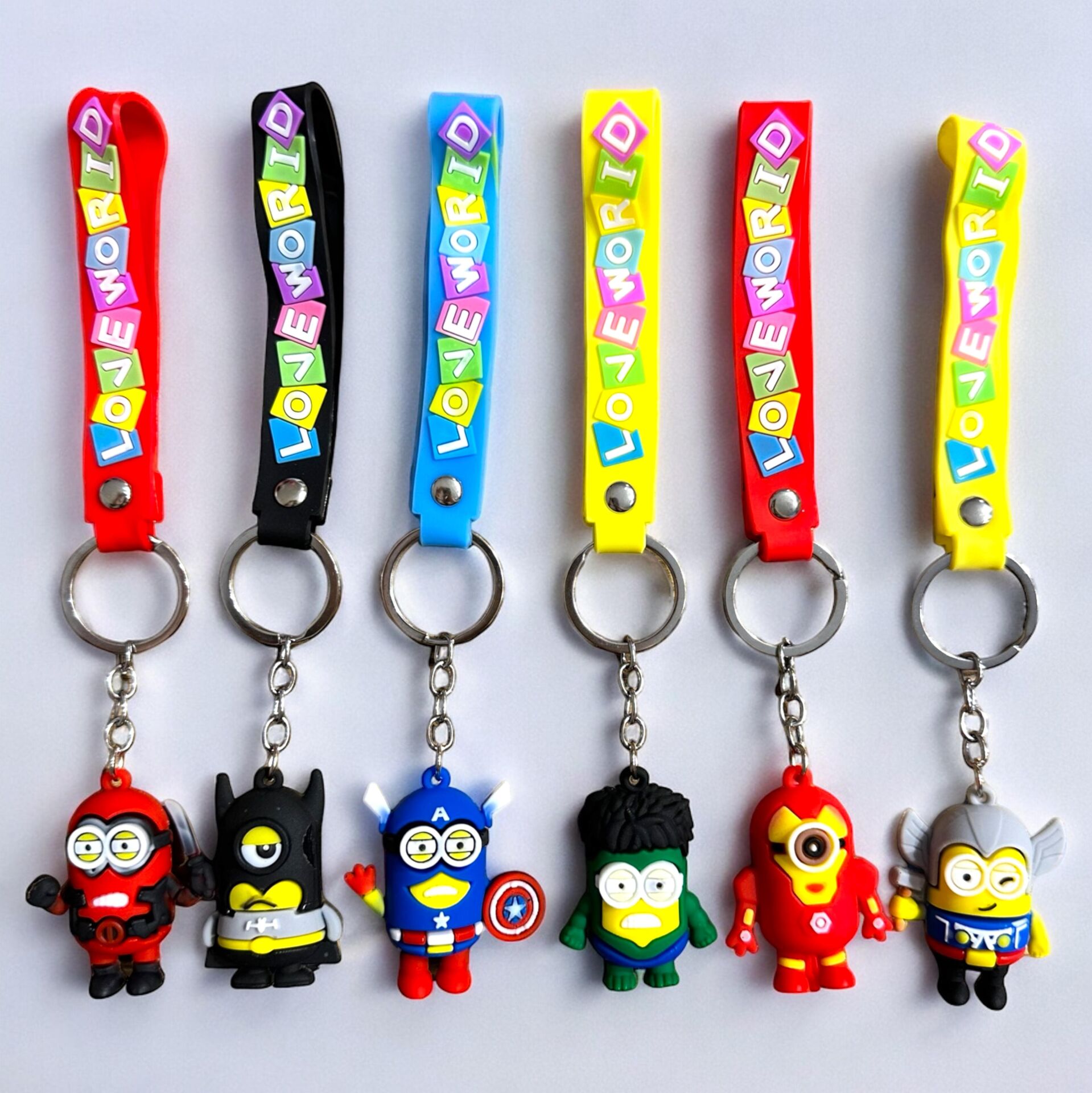 Toptan Süper Kahraman Minion Temalı Anahtarlık