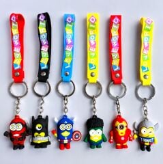 Toptan Süper Kahraman Minion Temalı Anahtarlık