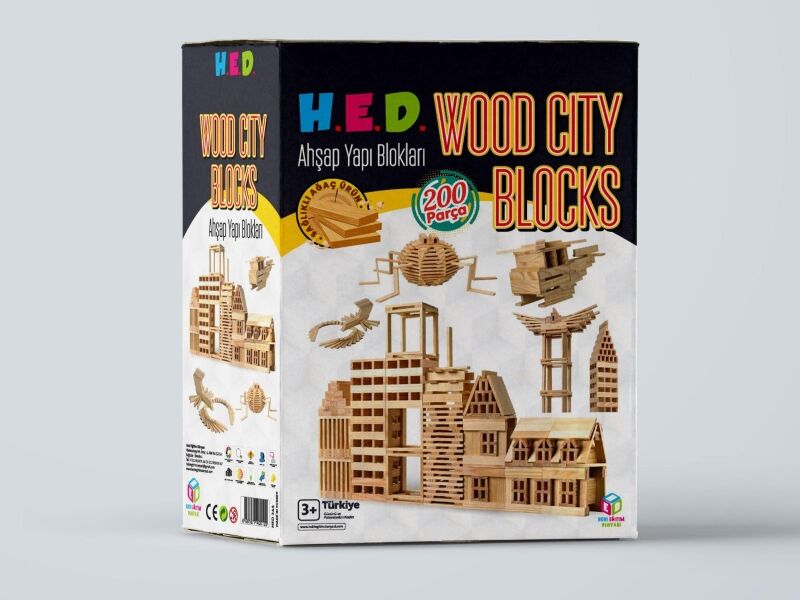 Toptan Wood City Blocks
