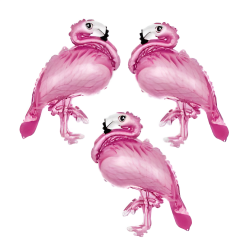 Toptan 18″ Flamingo Mini 3'lü Set