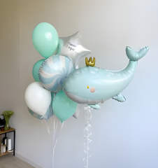 Toptan Yeşil Balina Folyo Balon