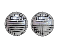Toptan 2'li Disco Topu Folyo Balon