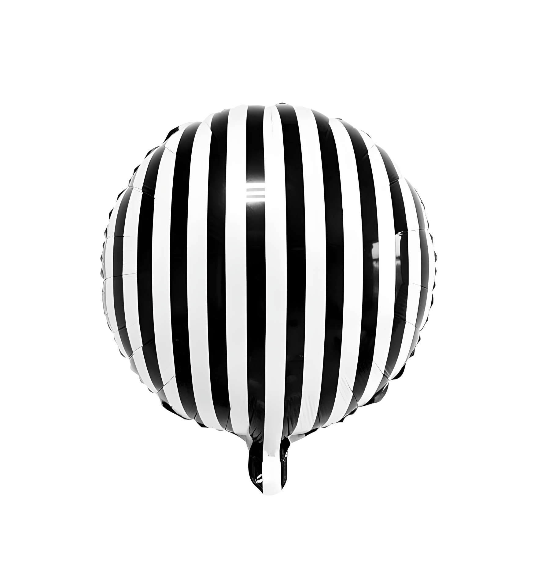 Toptan 18” Yuvarlak Siyah Beyaz Folyo Balon