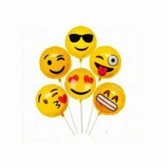 Toptan Emoji 6’lı Set Folyo Balon