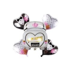 Toptan Wedding 5’li Set Folyo Balon