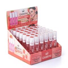 Toptan Gabrini Roll-On Lipgloss Strawberry Aroma – 36'lı Paket