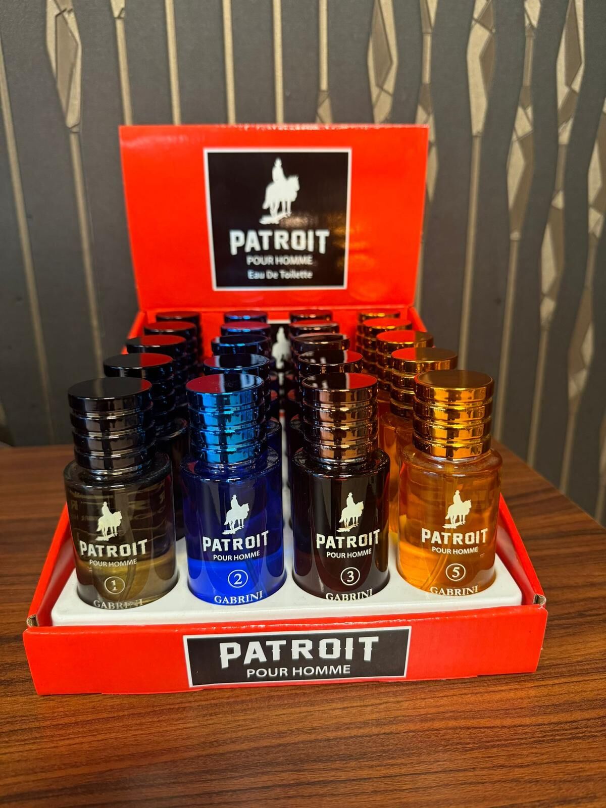 Toptan Gabrini Patroit Pour Homme Eau de Toilette – 20'li Paket