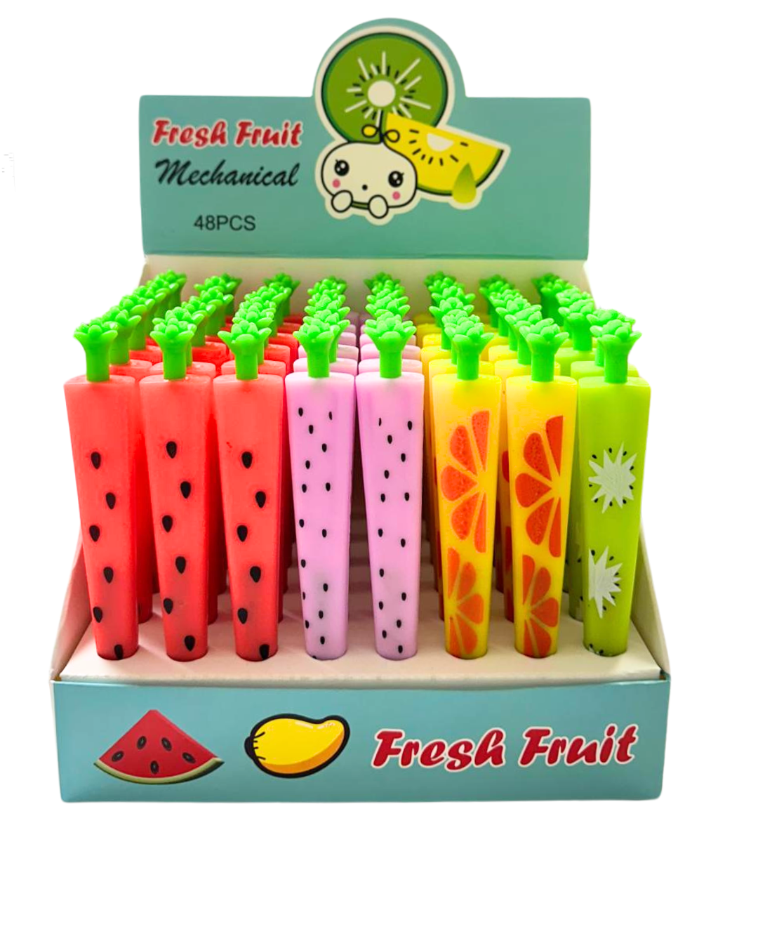Toptan Meyve Şekilli Versatil Kalem – 48'li Paket