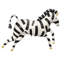 Toptan Büyük Zebra Folyo Balon