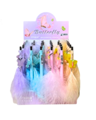 Toptan Kelebek Tüylü Versatil Kalem – 36'lı Paket