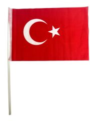 Toptan Sopalı Bez Bayrak – 20x30 cm – 10'lu Paket