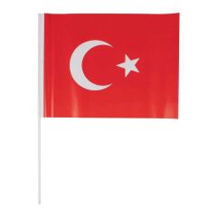 Toptan Sopalı Büyük Kağıt Bayrak – 40\'lı Paket