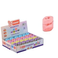 Toptan Çift Bölmeli Kalemtıraş – 36'lı Paket