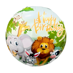Toptan 18” Yuvarlak Safari Folyo Balon