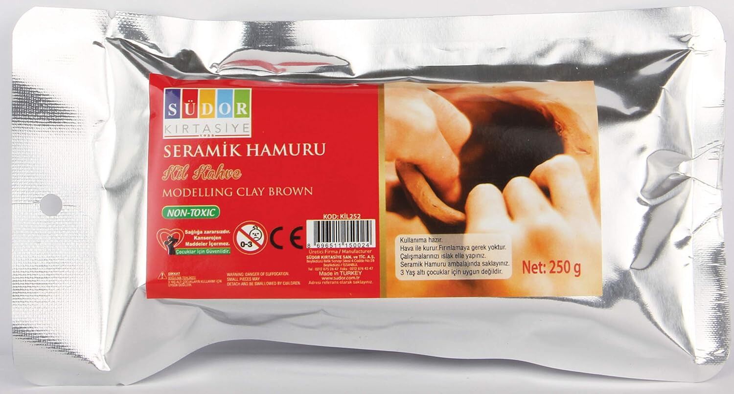 Toptan Seramik Kil – Kahverengi – 250 gr