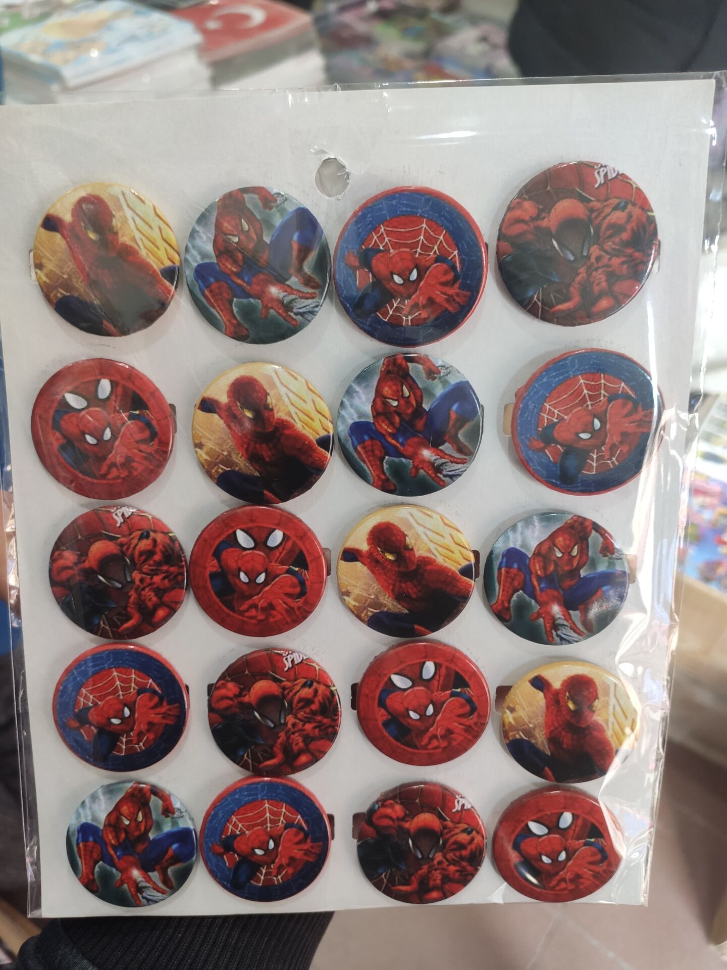 Toptan Spiderman Rozeti